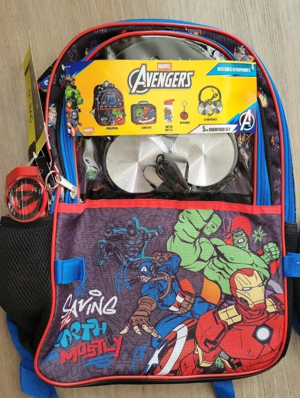 🆕️ Marvel Captain America Avengers 5 Piece Backpack